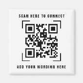 QR-codescan | Bedrijfs Logo Promotie Magnet (Voorkant)