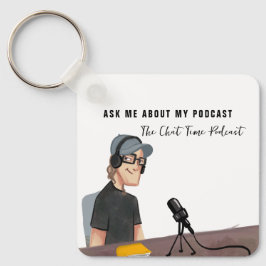 QR-codescan | Illustratie promotionele podcast Sleutelhanger