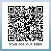 QR-codescan voor menu Sticker