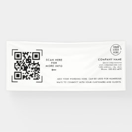 QR-codescan | Zakelijke Logo Spandoek