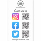 QR-codescanner voor eenvoudige aansluiting op soci Sticker (Voorkant)