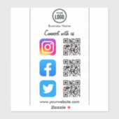 QR-codescanner voor eenvoudige aansluiting op soci Sticker (Vel)