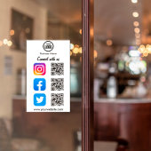 QR-codescanner voor eenvoudige aansluiting op soci Sticker