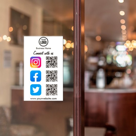 QR-codescanner voor eenvoudige aansluiting op soci Sticker