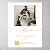 QR-codescanprogramma | Welkom bruiloft foto Folie Afdrukken (Voorkant)