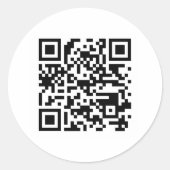 QR-codesticker - Ronde Sticker (Voorkant)
