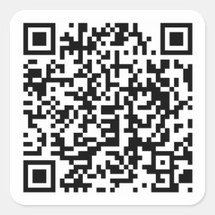 QR-codesticker Vierkante Sticker