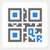 QR-codestickers Vierkante Sticker (Voorkant)