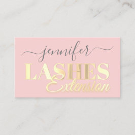 QR-codestreepjes Uitbreiding Golden Script Roze Visitekaartje