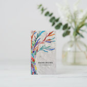 QR-codestructuur voor levensreddend personeel Visitekaartje (Staand voorkant)