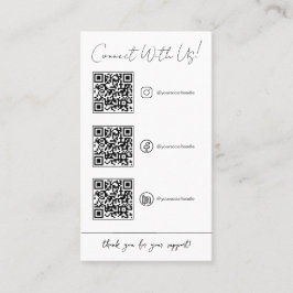QR-codeteken voor kleine bedrijven.Betaalteken Visitekaartje