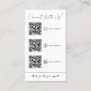 QR-codeteken voor kleine bedrijven.Betaalteken Visitekaartje