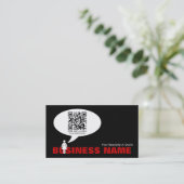 qr codetoebel visitekaartje (Staand voorkant)