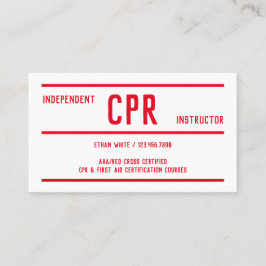 QR CPR Training & EHBO-instructeur Visitekaartje