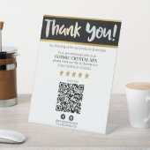 *~* QR DANK U REVIEW Pastel HOLO AP8 Pedestal S Reclamebord Met Voetstuk (Insitu)