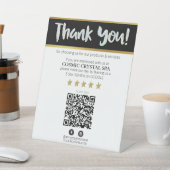 *~* QR DANK U REVIEW Pastel HOLO AP8 Reclamebord Met Voetstuk (Insitu)