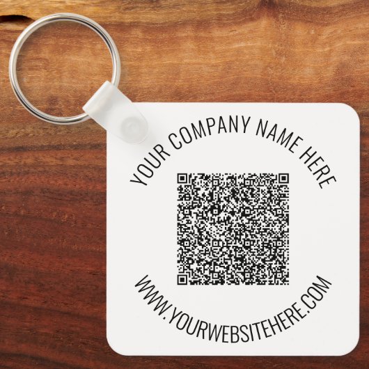QR de Info van de Code en de Sleutelhanger van de (Voorkant)