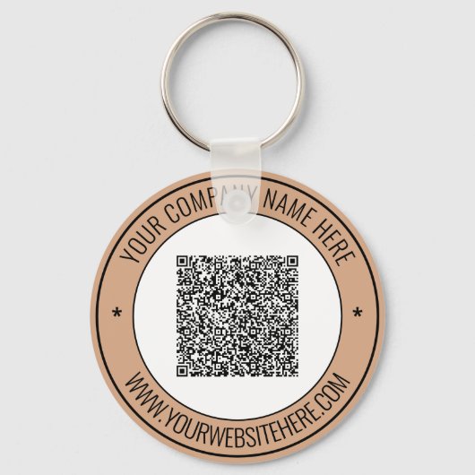 QR de Naam van de Code Website Kleuren Sleutelhang Sleutelhanger (Voorkant)