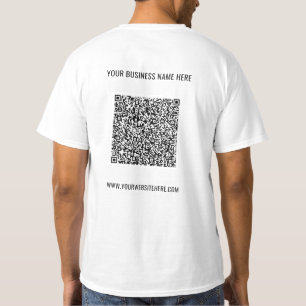 QR de Naam van de Code Website T-Shirt Bevordering