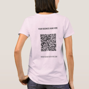 QR de Naam van de Code Website T-Shirt Promotie Be