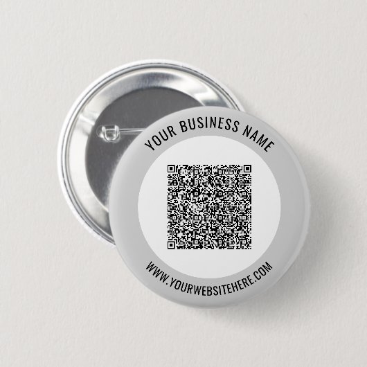 QR de Naam van de Code Website van de Button van h (Voorkant /achterkant)
