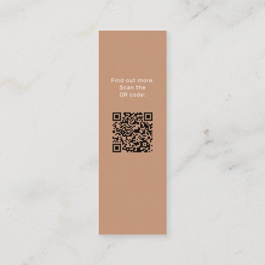 QR de Naam van het Afstuderen van de codefotograad Contactkaartje (Achterkant)