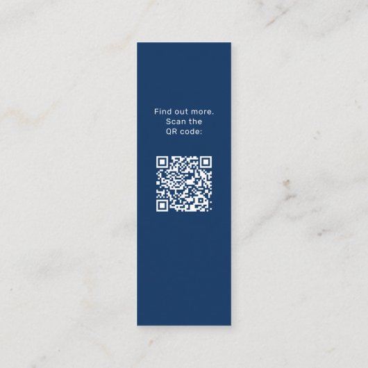 QR de Naam van het Afstuderen van de codefotograad Contactkaartje (Achterkant)