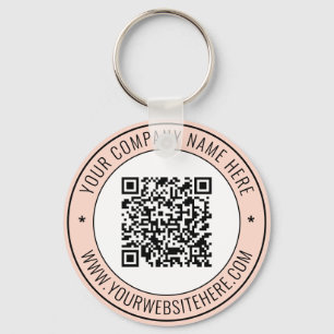 QR de Sleutelhanger van de Tekst van de Code Info 