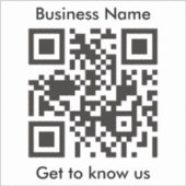 QR de Tekst van de Douane van de Scanner van de Co Sticker (Voorkant)