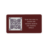 QR die CODE SCANNEN - Stickers voor INVITEERT spar (Voorkant)