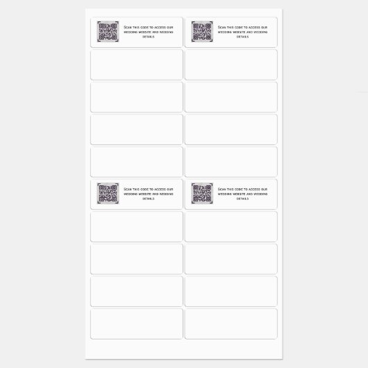 QR die CODE SCANNEN - Stickers voor INVITEERT spar (Vel)