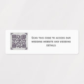 QR die CODE SCANNEN - Stickers voor INVITEERT spar (Design 1)