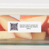 QR die CODE SCANNEN - Stickers voor INVITEERT spar (Aangebracht)