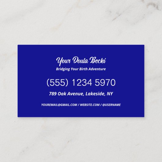 QR Doula Visitekaartje (Achterkant)