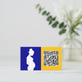 QR Doula Visitekaartje (Staand voorkant)