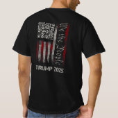 QR Flag Funny Trump Dance Code Wij Het Volk T-shirt (Achterkant)