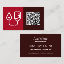 QR-flebotomie Visitekaartje