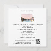 *~* QR Florence Italy Firenze AP12 RSVP Wedding  Kaart (Achterkant)