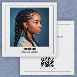 QR & Foto Dreadlocks Loctician Contactkaartje