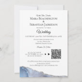 *~* QR FOTO RSVP AR13 AGATE Pearl Wedding in Kaart (Achterkant)