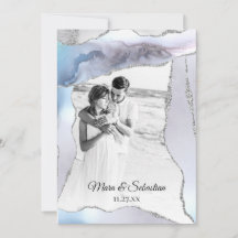 *~* QR FOTO RSVP AR13 AGATE Pearl Wedding in