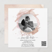 *~* QR FotoWEDING BEWAREN de DATUM Website AR6 Kaart (Voorkant / Achterkant)