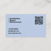 QR Garage Deur Visitekaartje (Achterkant)