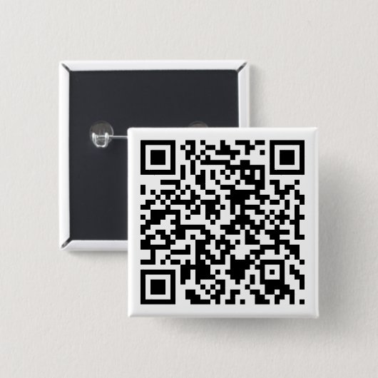QR gecodeerde Button - (Voorkant /achterkant)