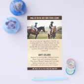 QR gecodeerde Kinderen Paardrijlessen Flyer (Enkel)