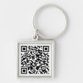 QR Gecodeerde Sleutelhanger (Voorkant)