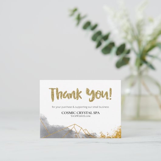 *~* QR GEOMETRISCH - DANK U LOGO AP8 Review Informatiekaartje (Staand voorkant)