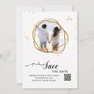 *~* QR Glitter - Weddenschap Website AR6 Opslaan D Save The Date