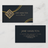 QR Gold Modern Visitekaartje (Voorkant / Achterkant)