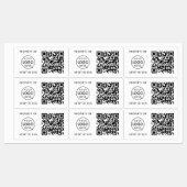 QR het Bezit van identiteitskaart van de Activa va Labels (Vel)